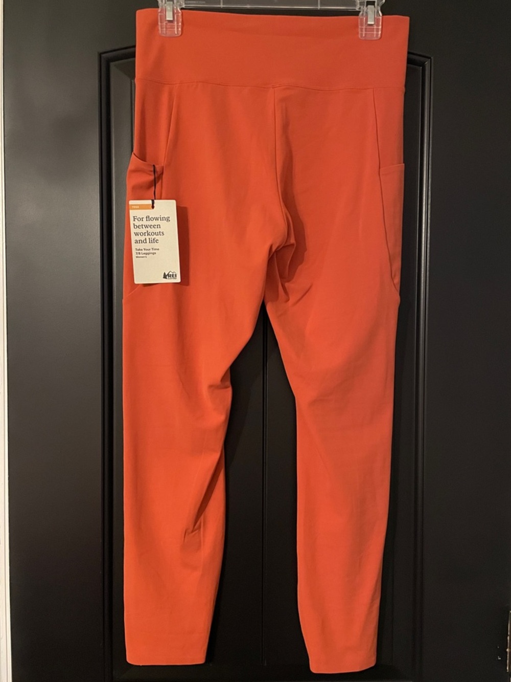 NWT REI Co-op L Take Your Time 7/8 Leggings - Zion Red